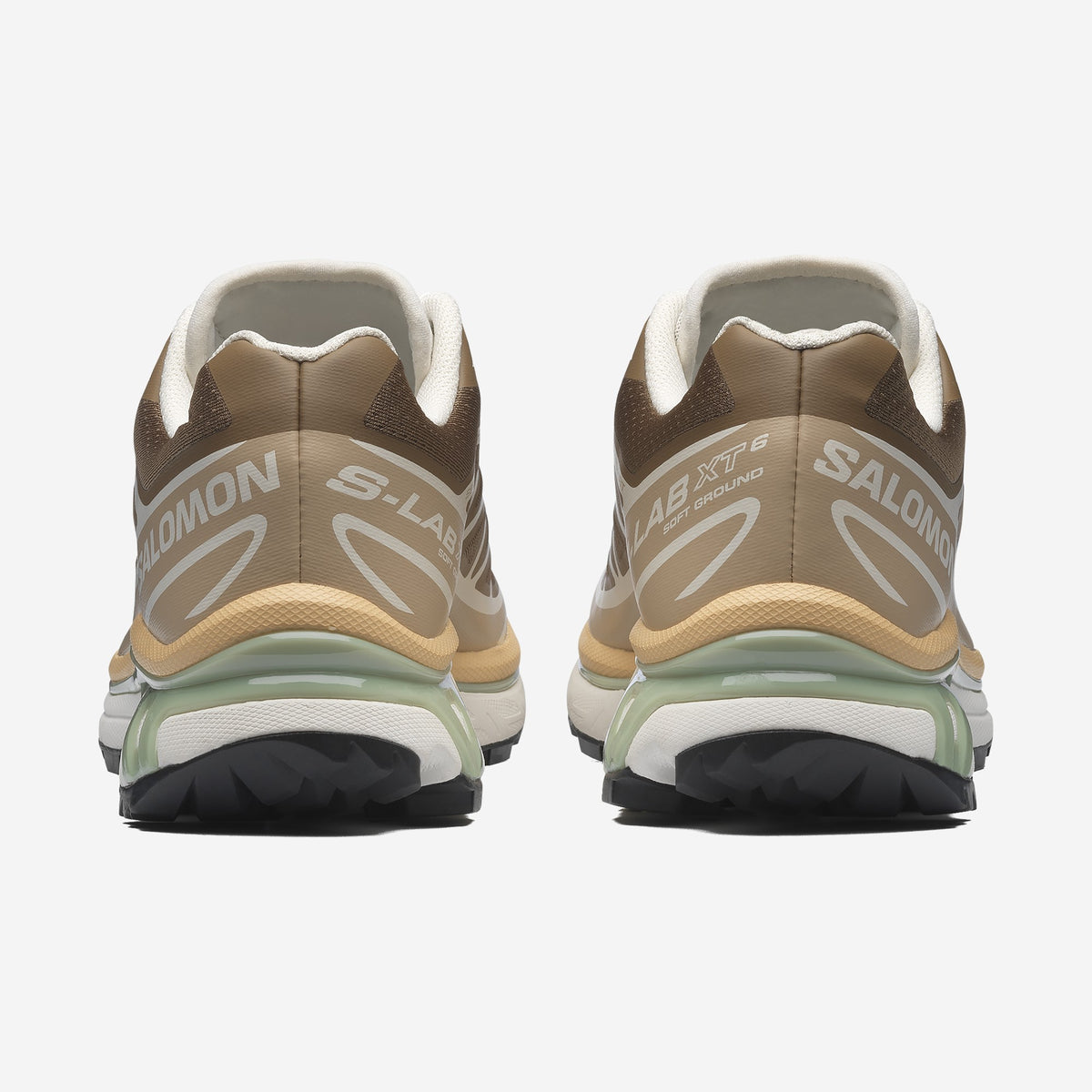 Salomon XT6 Coyote Brown / Safari, vue de dos