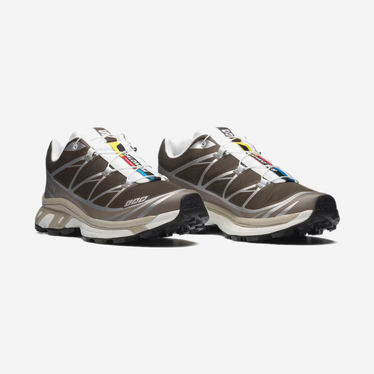 Salomon XT6 Earth Brown Walnut, vue de profil