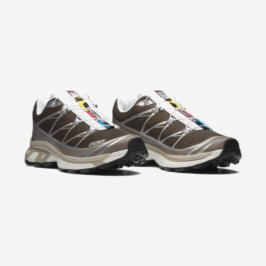 Salomon XT6 Earth Brown Walnut, vue de profil