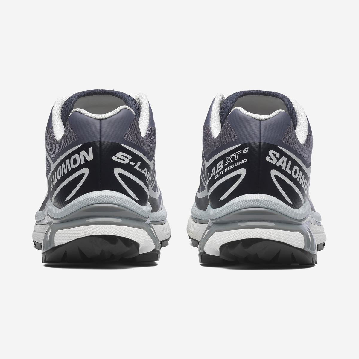Salomon XT6 Grisaille / Blue Nights, vue de dos