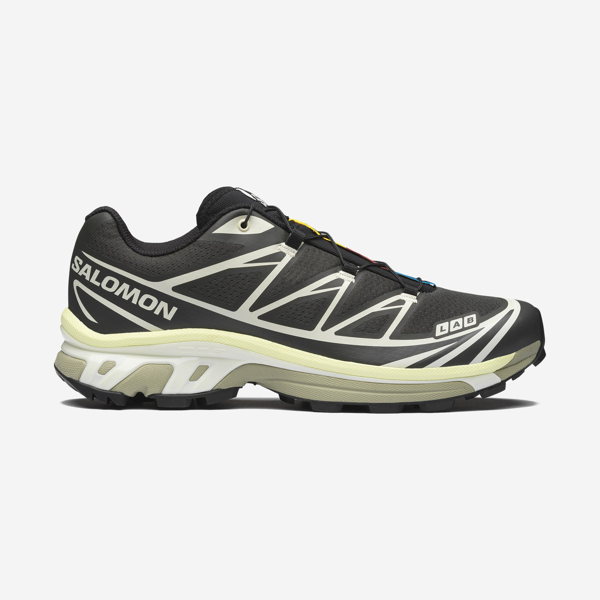 Salomon XT6 Peat Icicle Lime Cream, sneaker XT-6, vue de profil, disponible chez Size à Ajaccio