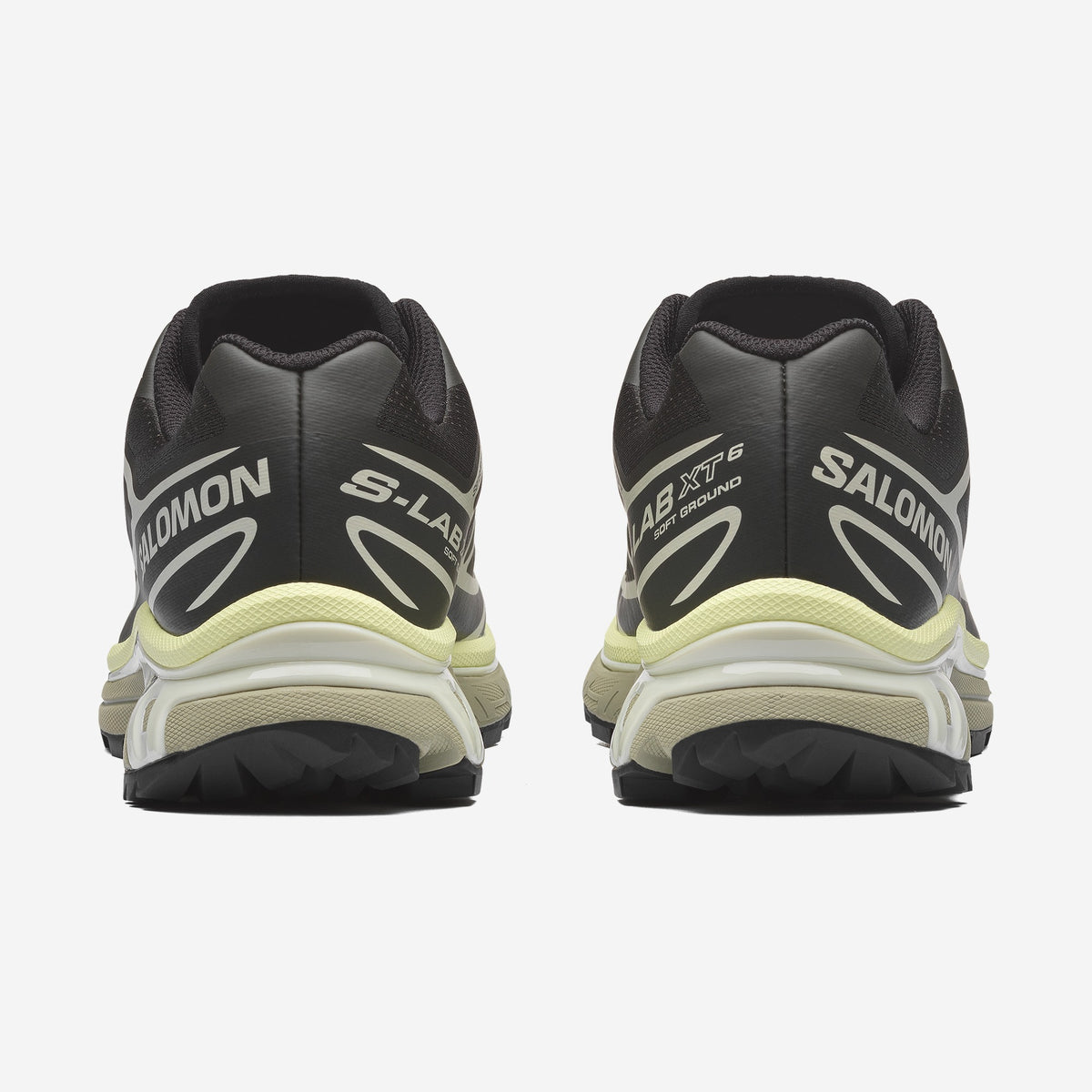 Salomon XT6 Peat Icicle Lime Cream, vue de dos