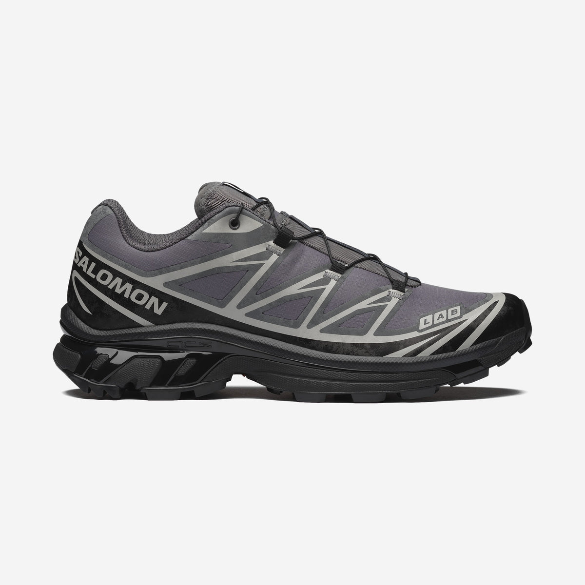 Salomon XT6 Protective Castlerock Black Paloma, sneaker XT-6 Protective, vue de profil, disponible chez Size à Ajaccio
