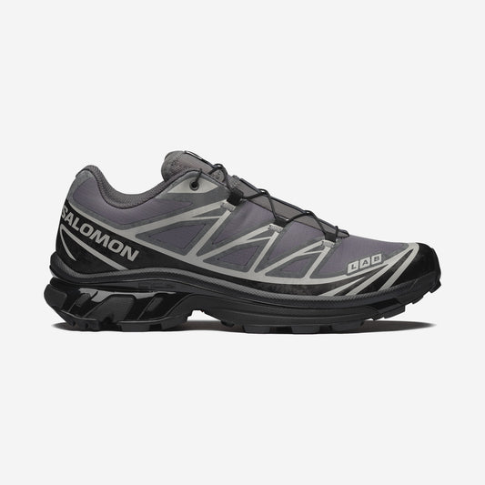 Salomon XT6 Protective Castlerock Black Paloma, sneaker XT-6 Protective, vue de profil, disponible chez Size à Ajaccio