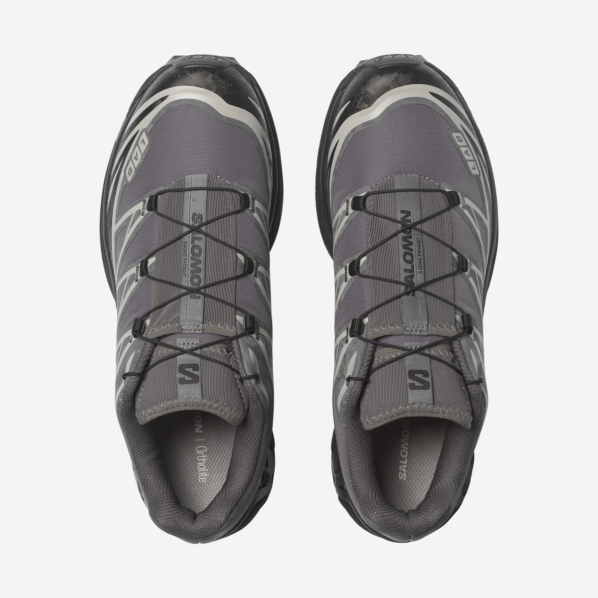 Salomon XT6 Protective Castlerock Black Paloma, vue de dessus
