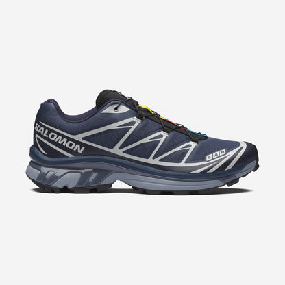 Salomon XT6 Spellbound Maritime Blue Pearl Blue, sneaker XT-6, vue de profil, disponible chez Size à Ajaccio