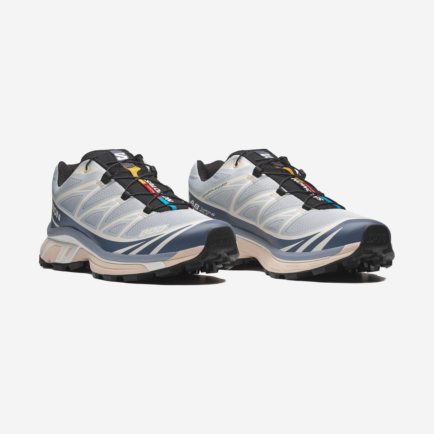 Salomon XT6 Pearl Blue Grisaille, vue de profil