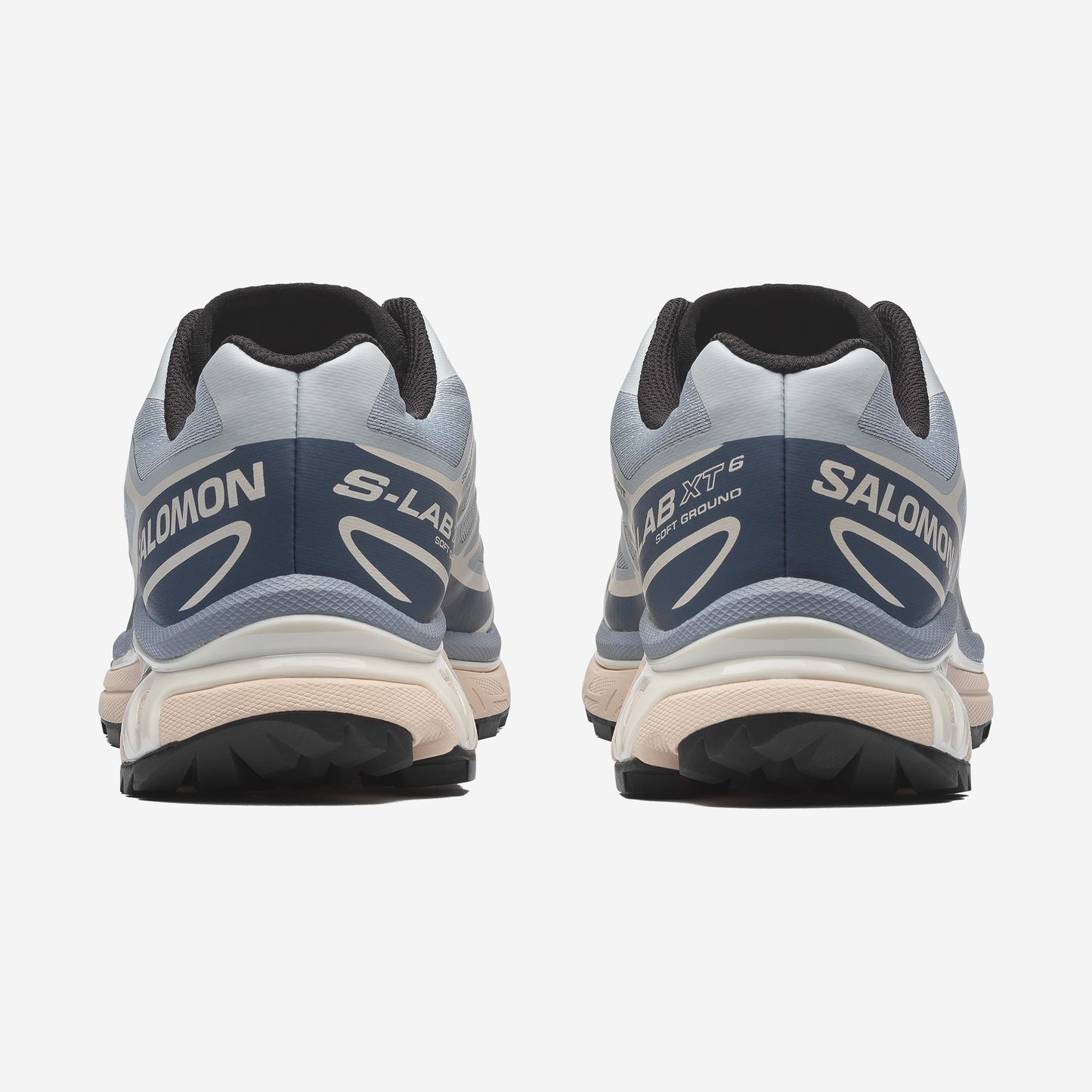 Salomon XT6 Pearl Blue Grisaille, vue de dos