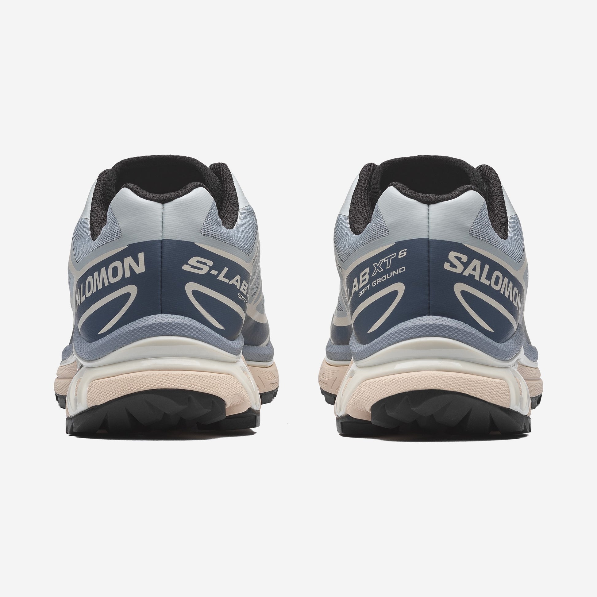 Salomon XT6 Pearl Blue Grisaille, vue de dos