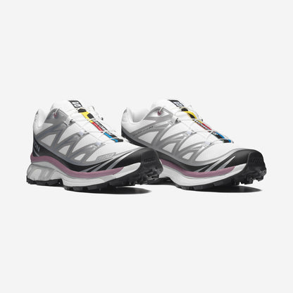 Salomon XT6 White / Black, vue de profil