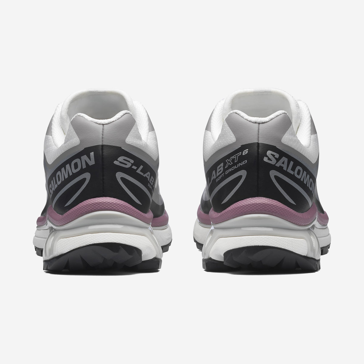 Salomon XT6 White / Black, vue de trois-quarts