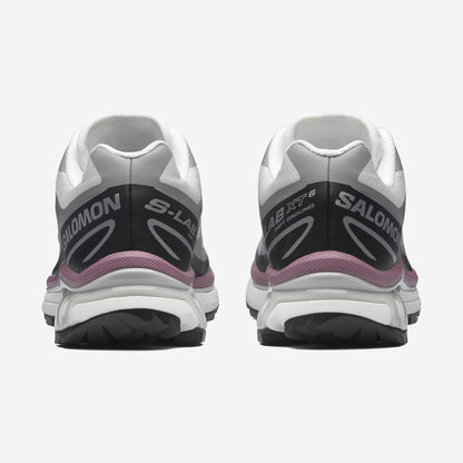 Salomon XT6 White / Black, vue de trois-quarts