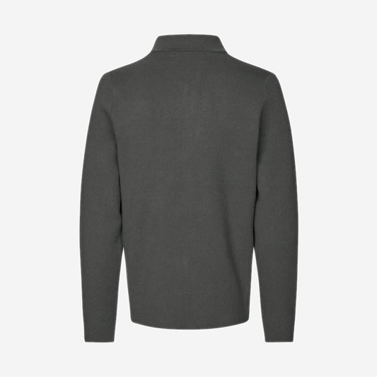 Samsøe Samsøe Guna x Zip Black Oyster, vue de face
