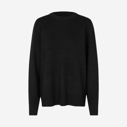 Samsøe Samsøe Guna Crew Black, Samsøe Samsøe disponible chez For The Week à Ajaccio