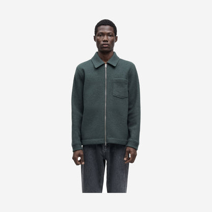 Samsøe Samsøe Hannes Full Zip Dark Evergreen, Samsøe Samsøe disponible chez For The Week à Ajaccio