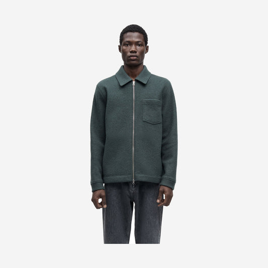 Samsøe Samsøe Hannes Full Zip Dark Evergreen, Samsøe Samsøe disponible chez For The Week à Ajaccio