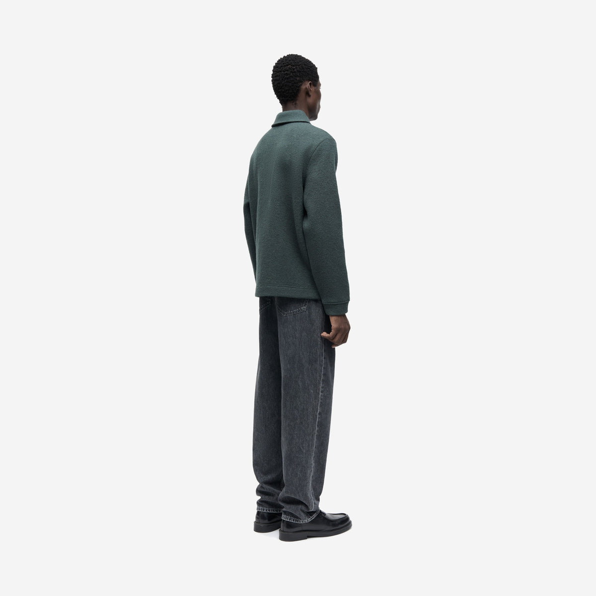 Samsøe Samsøe Hannes Full Zip Dark Evergreen, vue de face