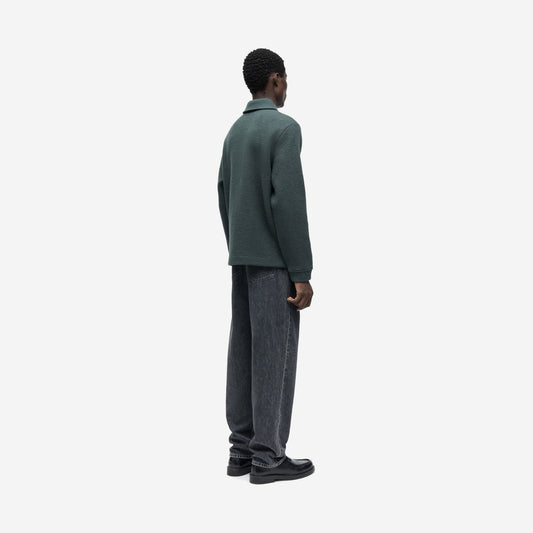Samsøe Samsøe Hannes Full Zip Dark Evergreen, vue de face