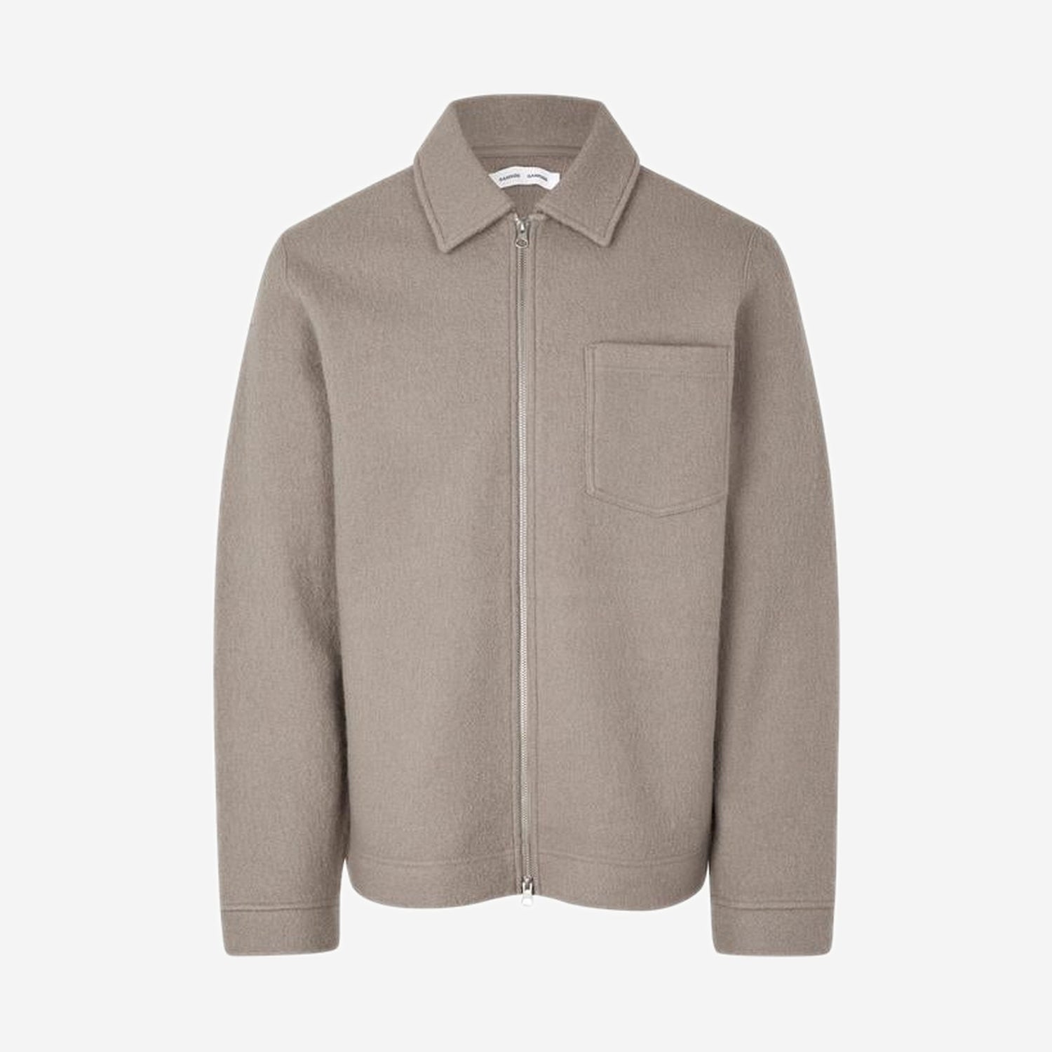 Samsøe Samsøe Hannes Full Zip Elephant Skin, Samsøe Samsøe disponible chez For The Week à Ajaccio