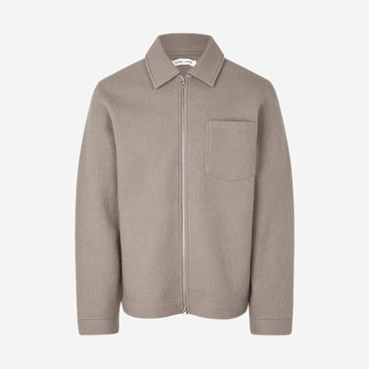 Samsøe Samsøe Hannes Full Zip Elephant Skin, Samsøe Samsøe disponible chez For The Week à Ajaccio