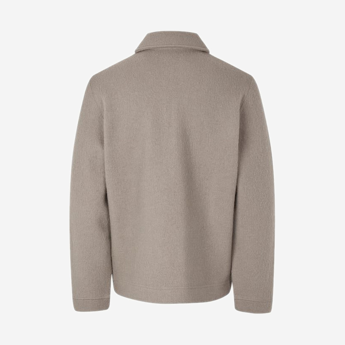 Samsøe Samsøe Hannes Full Zip Elephant Skin, vue de face