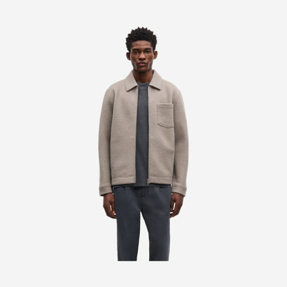 Samsøe Samsøe Hannes Full Zip Elephant Skin, vue de dos