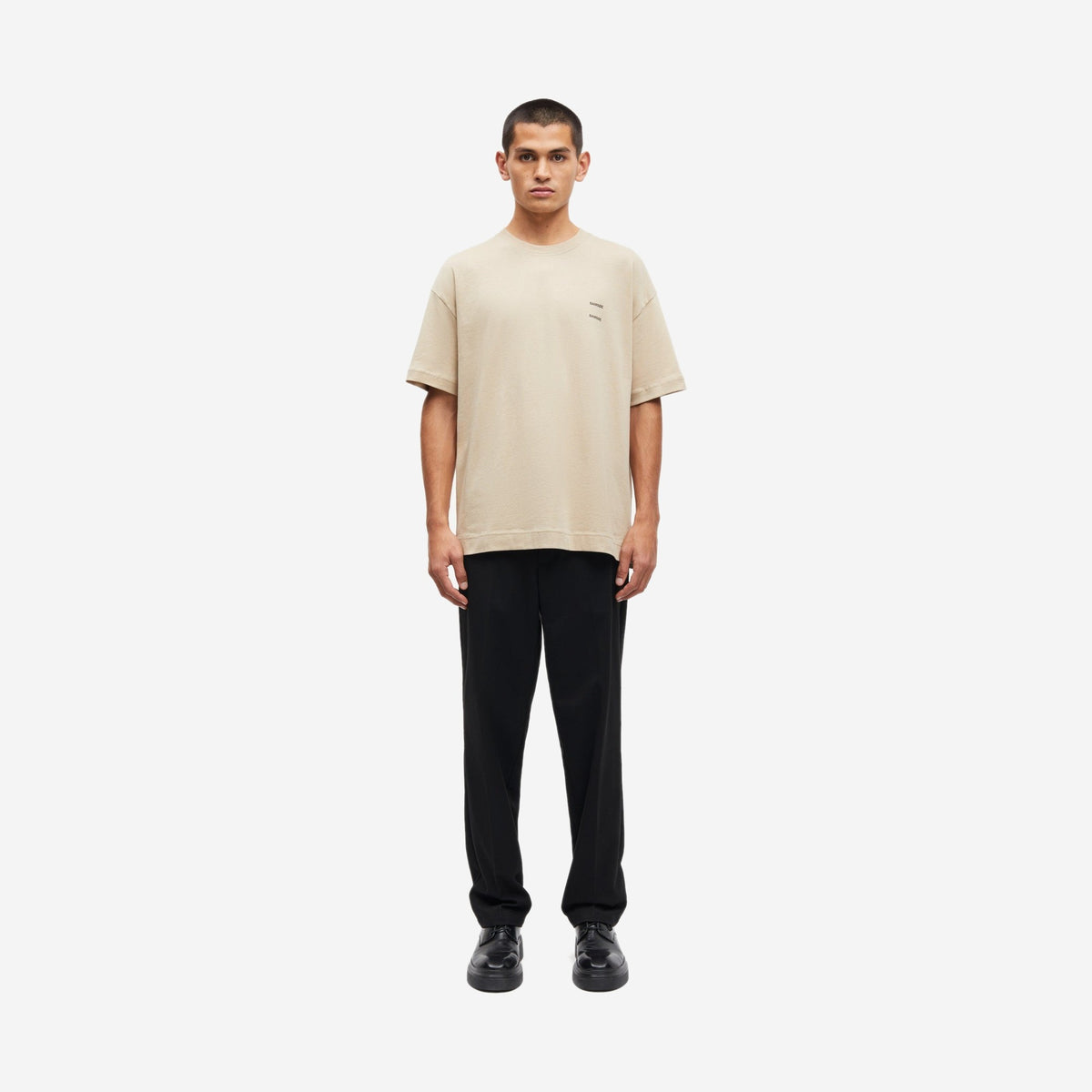 Samsøe Samsøe Johnny Trousers Black, vue de dos