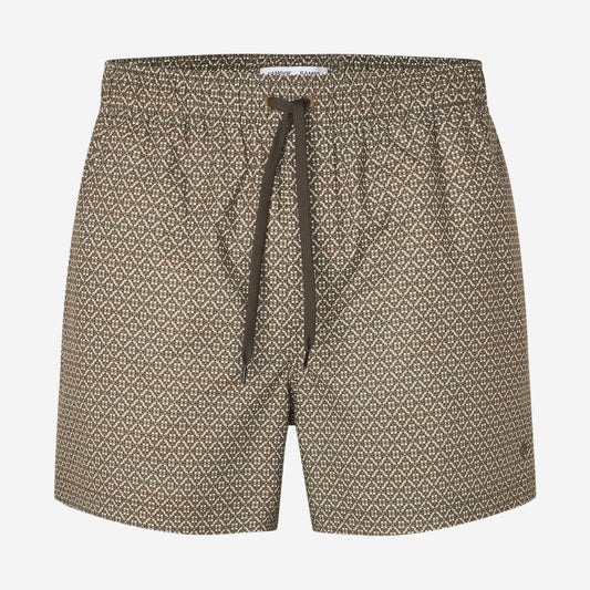 Samsøe Samsøe Moses Swimshort Brown Tile, Samsøe Samsøe disponible chez For The Week à Ajaccio