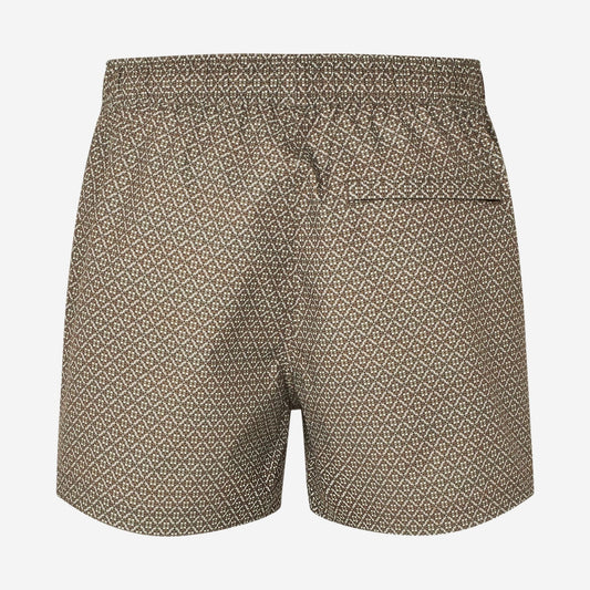 Samsøe Samsøe Moses Swimshort Brown Tile, vue de face