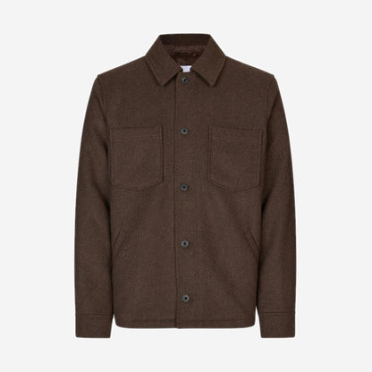 Samsøe Samsøe Pally Shirt Jacket Chocolate Torte, Samsøe Samsøe disponible chez For The Week à Ajaccio