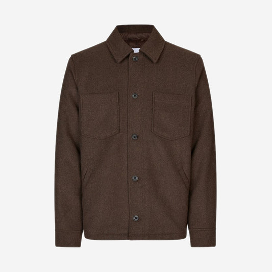 Samsøe Samsøe Pally Shirt Jacket Chocolate Torte, Samsøe Samsøe disponible chez For The Week à Ajaccio