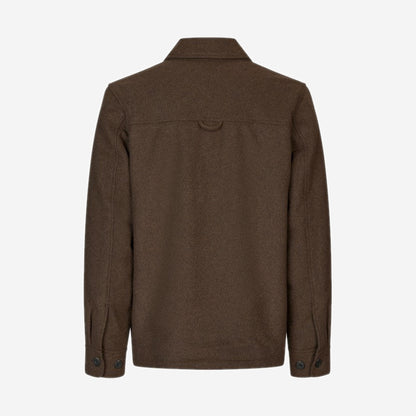 Samsøe Samsøe Pally Shirt Jacket Chocolate Torte, vue de face