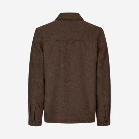 Samsøe Samsøe Pally Shirt Jacket Chocolate Torte, vue de face