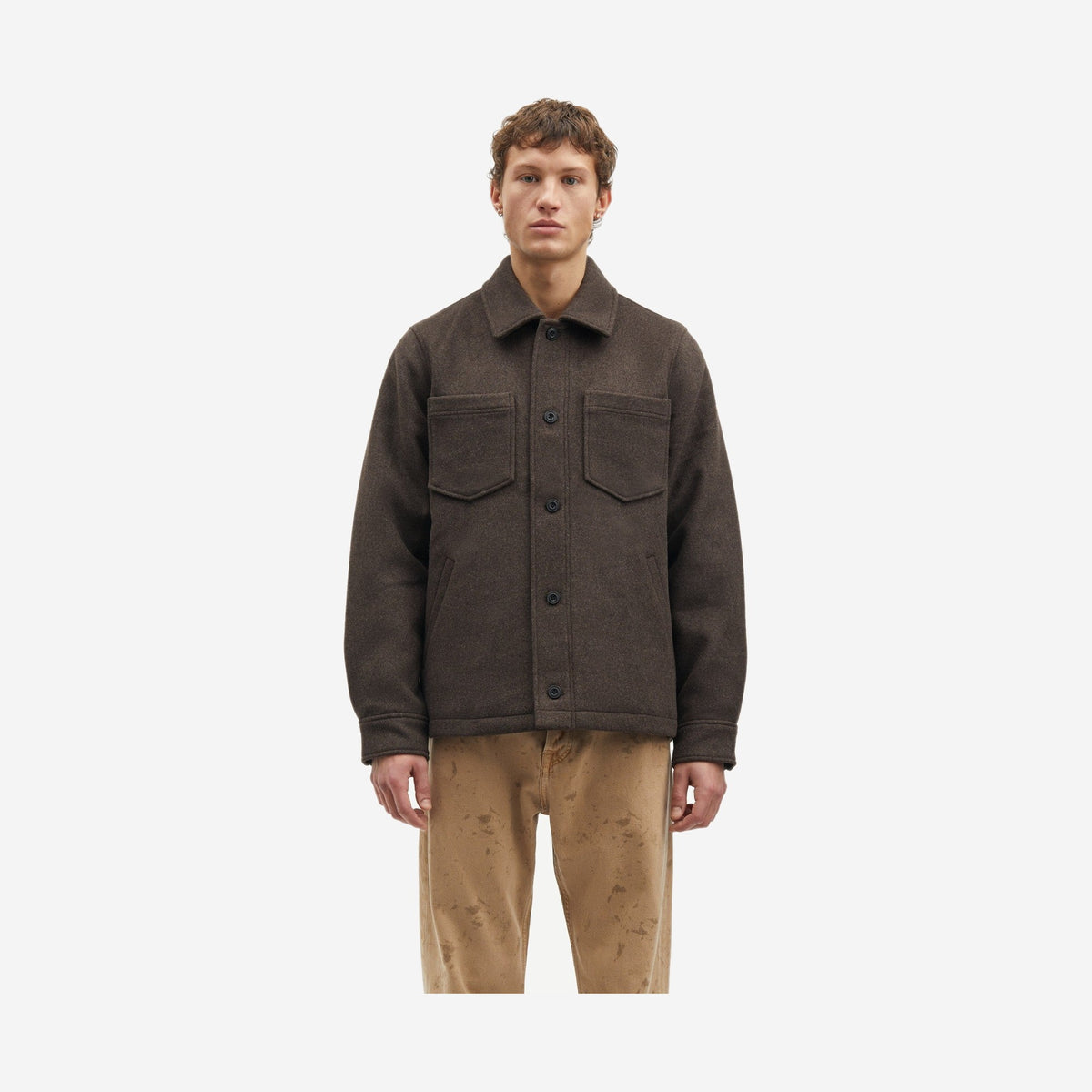 Samsøe Samsøe Pally Shirt Jacket Chocolate Torte, vue de dos