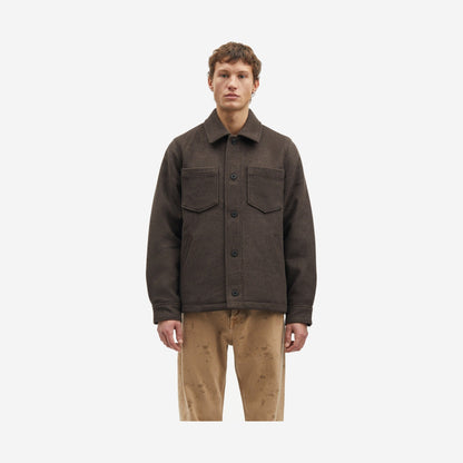 Samsøe Samsøe Pally Shirt Jacket Chocolate Torte, vue de dos