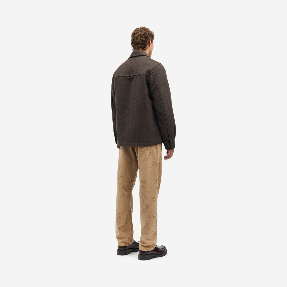 Samsøe Samsøe Pally Shirt Jacket Chocolate Torte, vue de détail