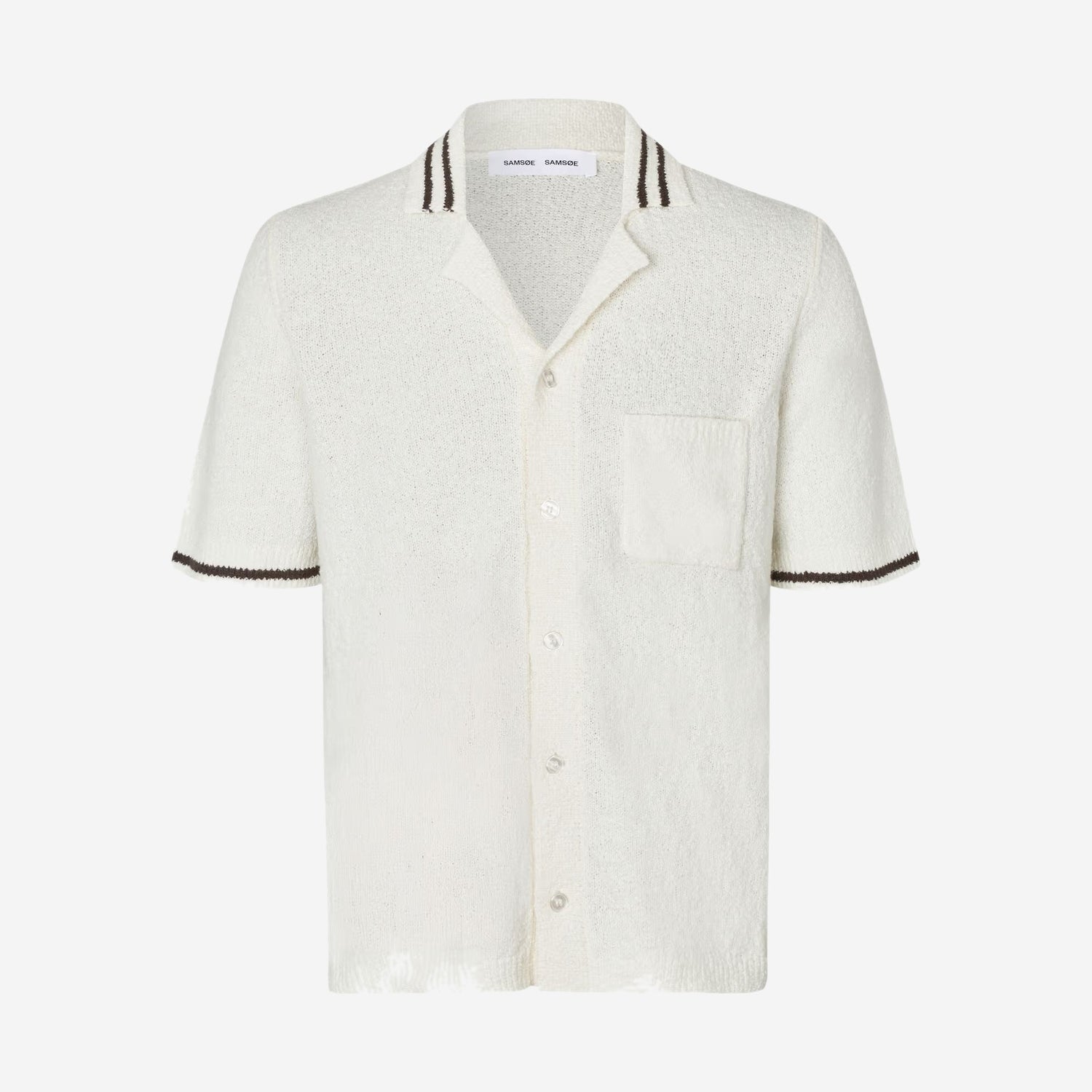 Samsøe Samsøe Sapedro Shirt Clear Cream, Samsøe Samsøe disponible chez For The Week à Ajaccio