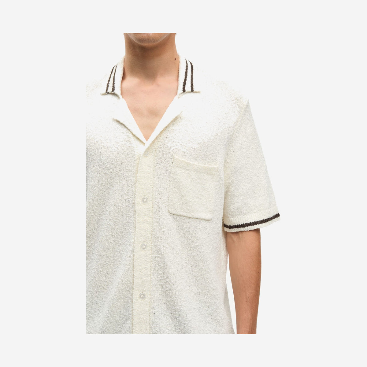 Samsøe Samsøe Sapedro Shirt Clear Cream, vue de détail