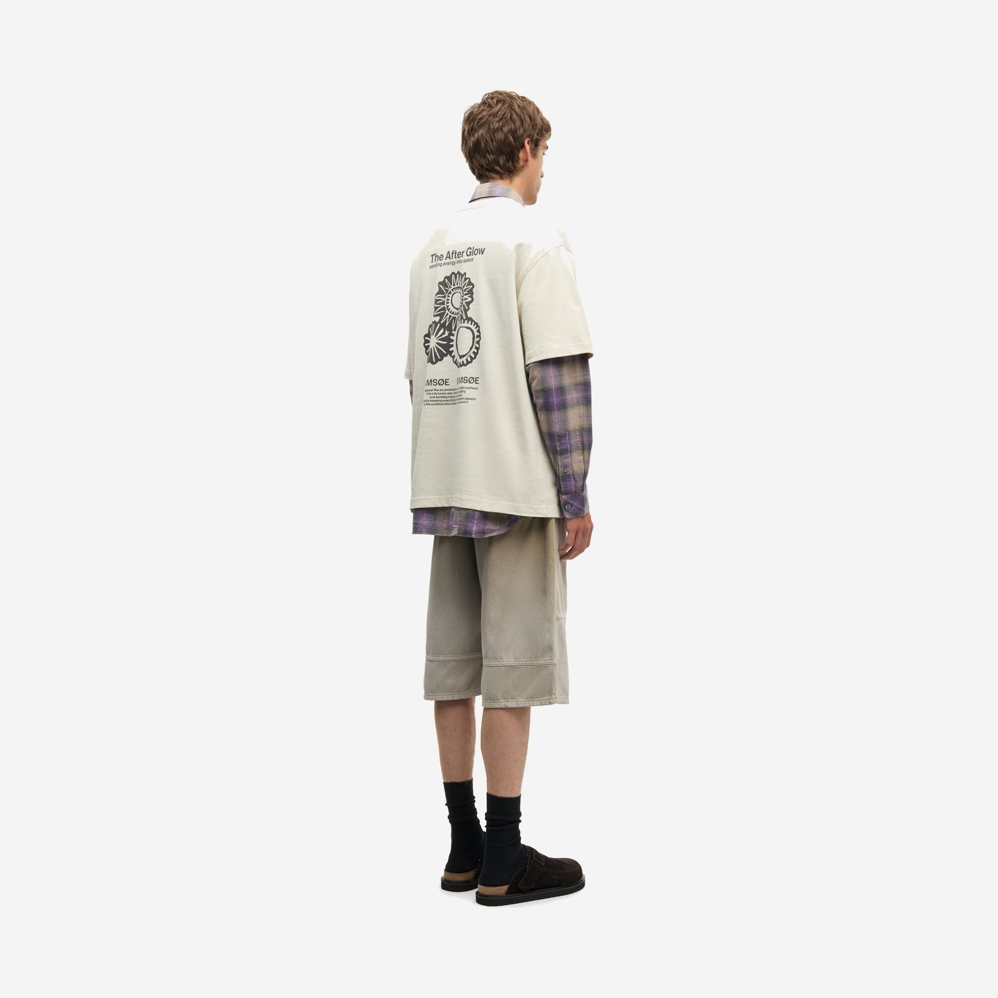 Samsøe Samsøe Sauni Tshirt Black Solar Drift, vue de détail