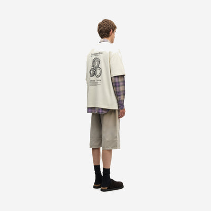 Samsøe Samsøe Sauni Tshirt Black Solar Drift, vue de détail
