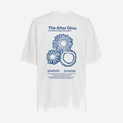Samsøe Samsøe Sauni Tshirt Blue Solar Drift, vue de détail