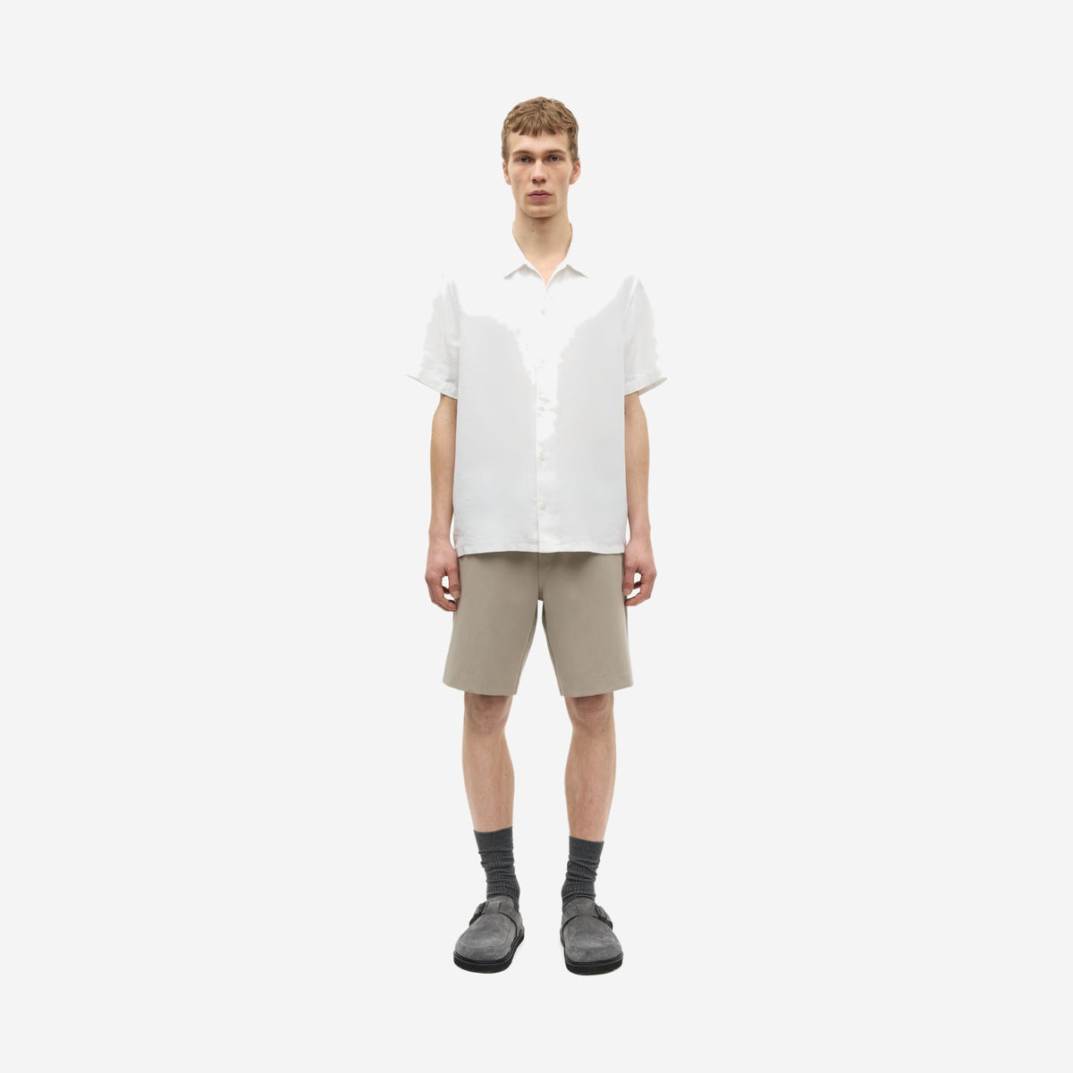Samsøe Samsøe Smith Short Aluminum, vue de dos