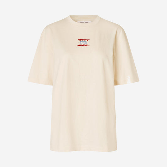 Samsøe Samsøe T-shirt Sagergei Neutral Leisure, Samsøe Samsøe disponible chez For The Week à Ajaccio