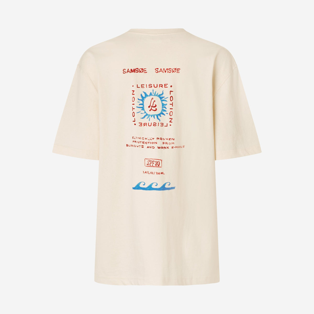 Samsøe Samsøe T-shirt Sagergei Neutral Leisure, vue de face