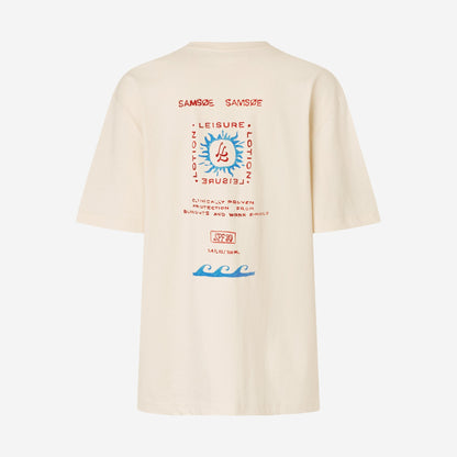 Samsøe Samsøe T-shirt Sagergei Neutral Leisure, vue de face