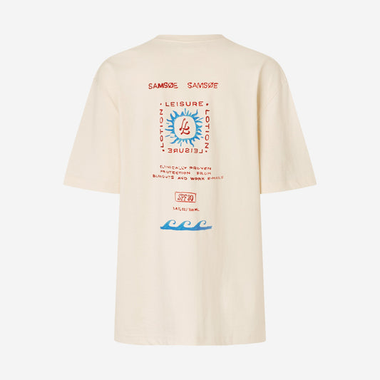 Samsøe Samsøe T-shirt Sagergei Neutral Leisure, vue de face
