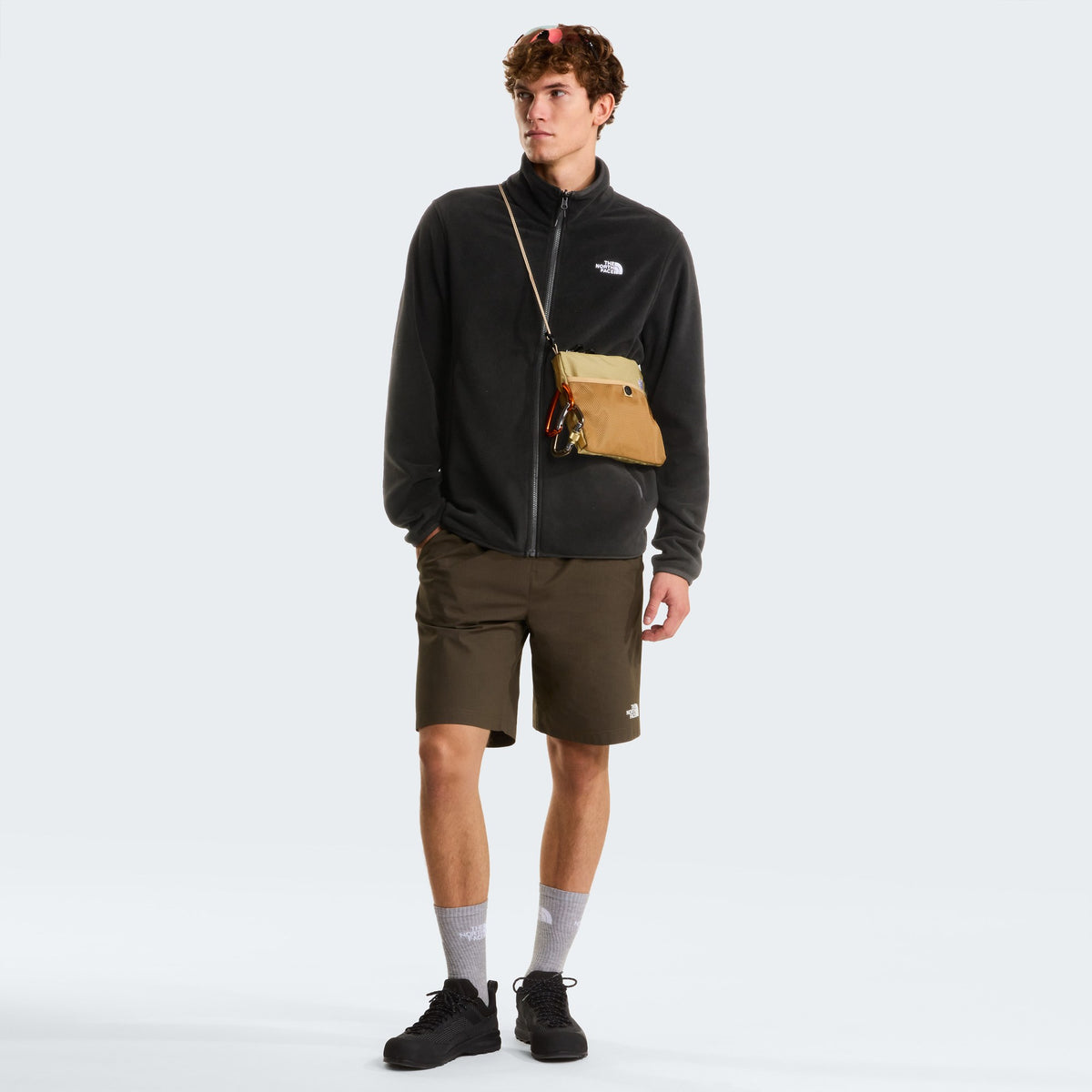 The North Face Polaire Glacier zippée Noir, look complet, chez For The Week Ajaccio