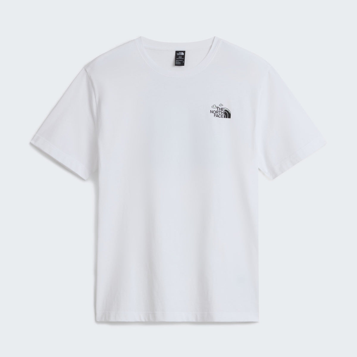 The North Face T-shirt Natural High Society Blanc, de face à plat, chez For The Week Ajaccio