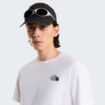 The North Face T-shirt Natural High Society Blanc, logo sur la poitrine, chez For The Week Ajaccio