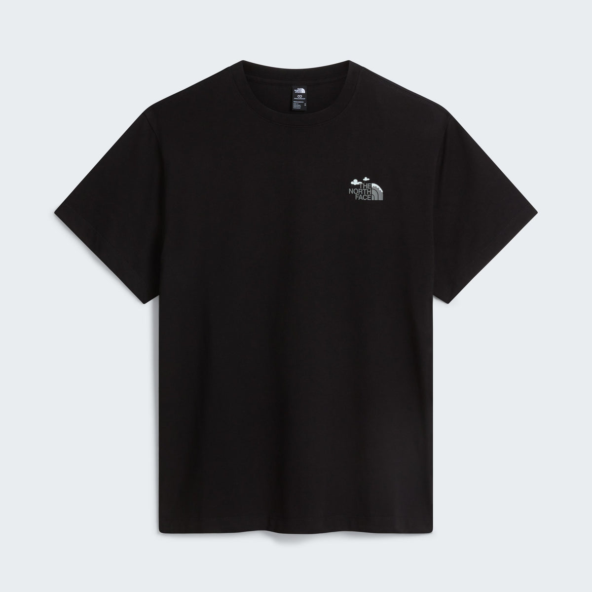 The North Face T-shirt Natural High Society Noir, de face à plat, chez For The Week Ajaccio